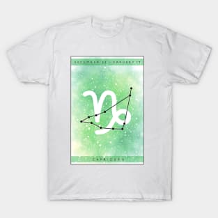 Capricorn star sign design T-Shirt